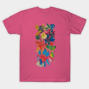 Colorful Abstract Art Finger Painting T-Shirt